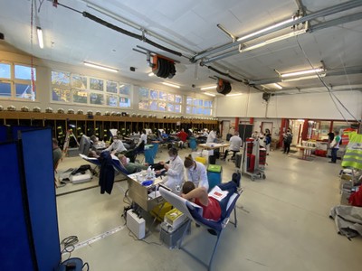 134 Spender bei Blutspendeaktion