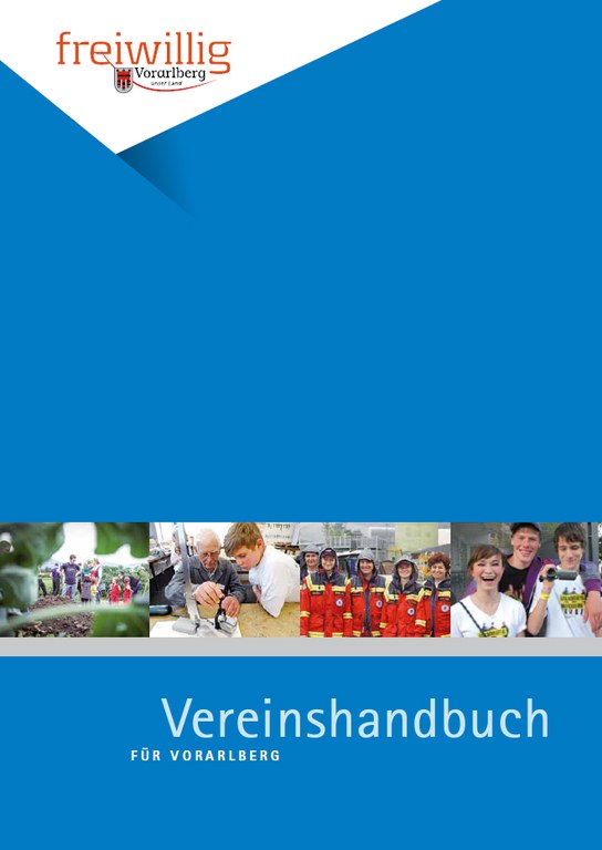 Vereinshandbuch Titelseite © Land Vorarlberg