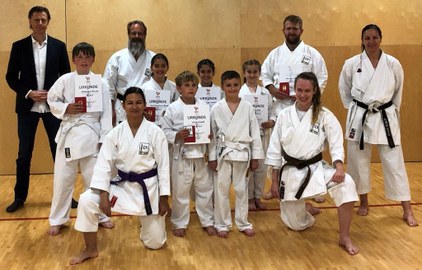 Raiffeisen Karateclub Rankweil - Erfolgreiche Gürtelprüfungen